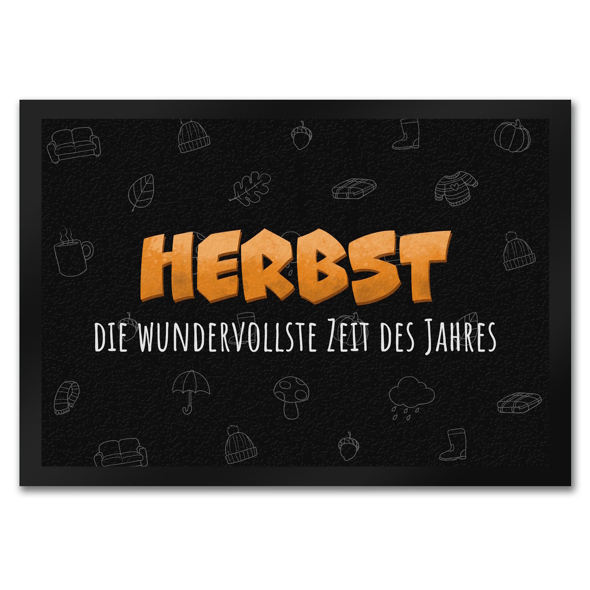 Herbst Fußmatte in 35x50 cm mit Spruch - Die wundervollste Zeit des Jahres