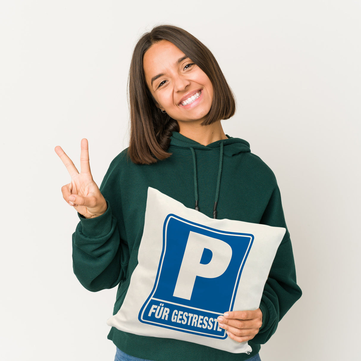 Parkplatz für Gestresste Kissen