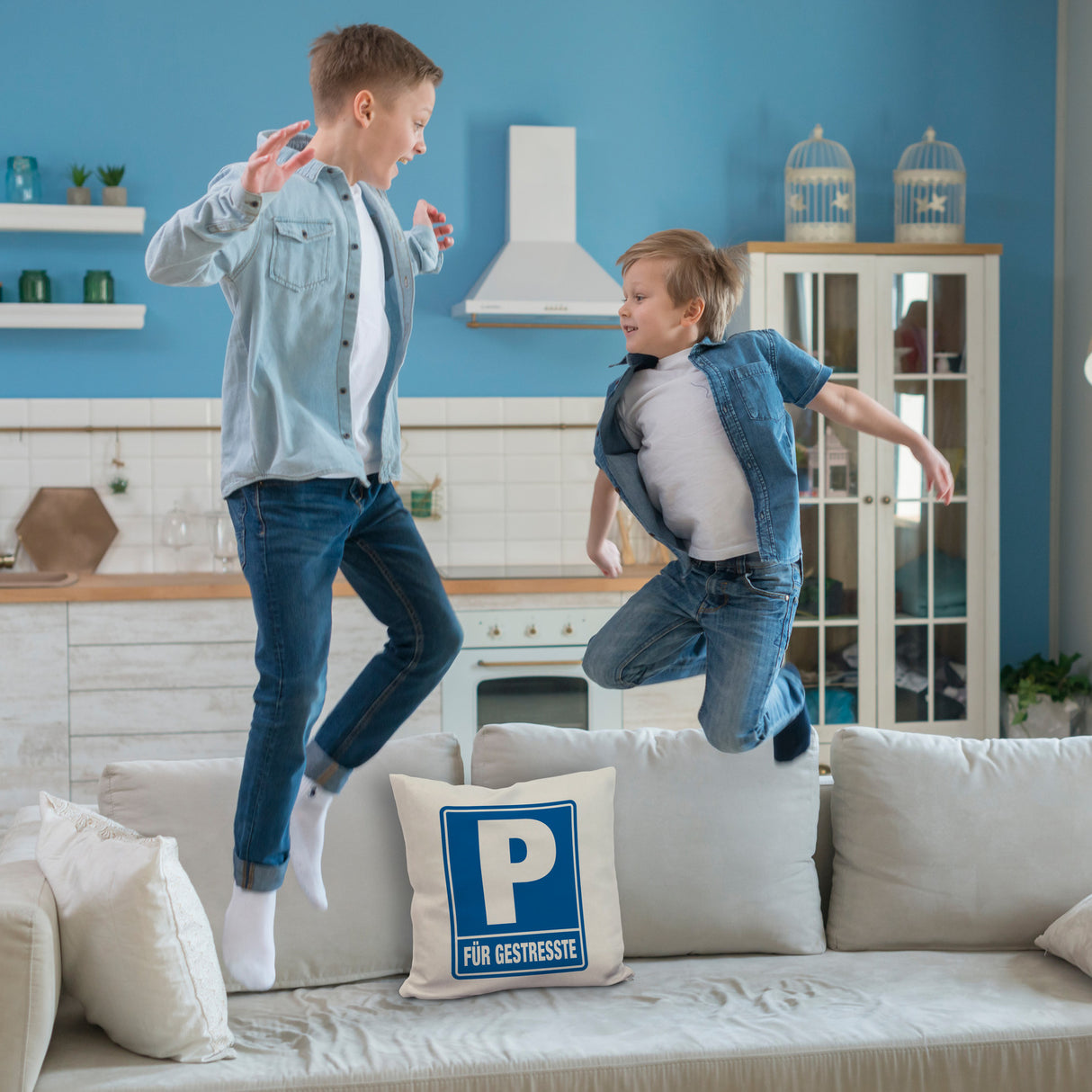 Parkplatz für Gestresste Kissen