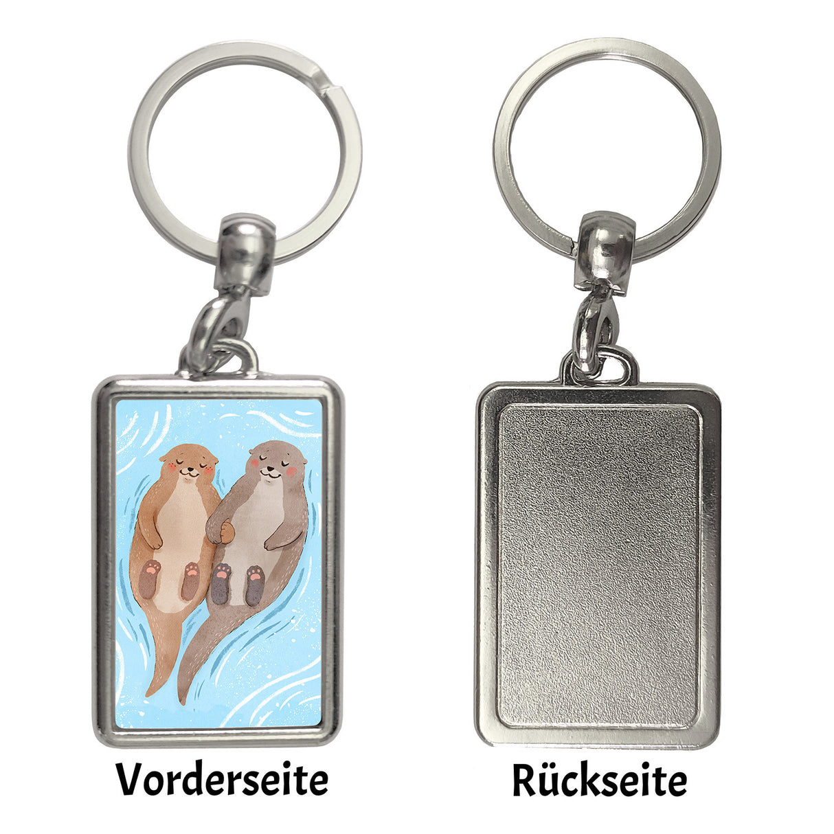 Verliebtes Otterpaar Schlüsselanhänger