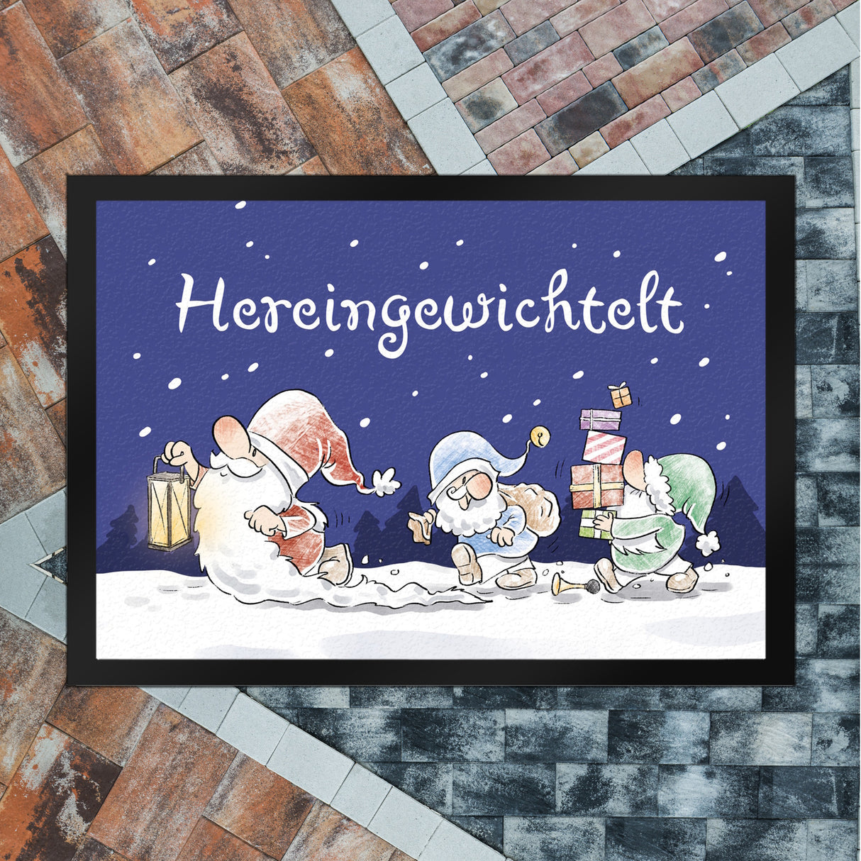 Hereingewichtelt Fußmatte in 35x50 cm mit Spruch