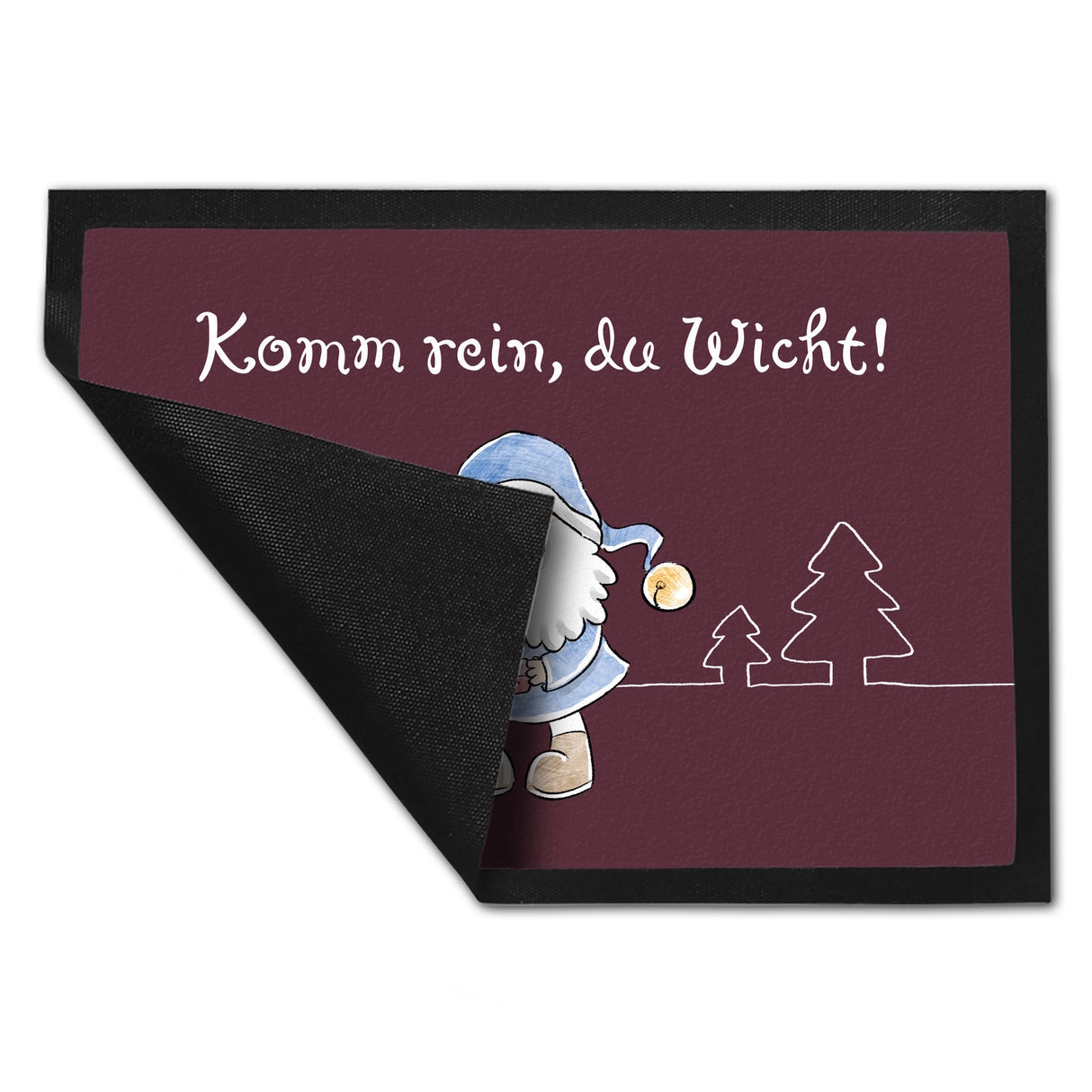 Komm rein du Wicht Fußmatte in 35x50 cm mit Spruch