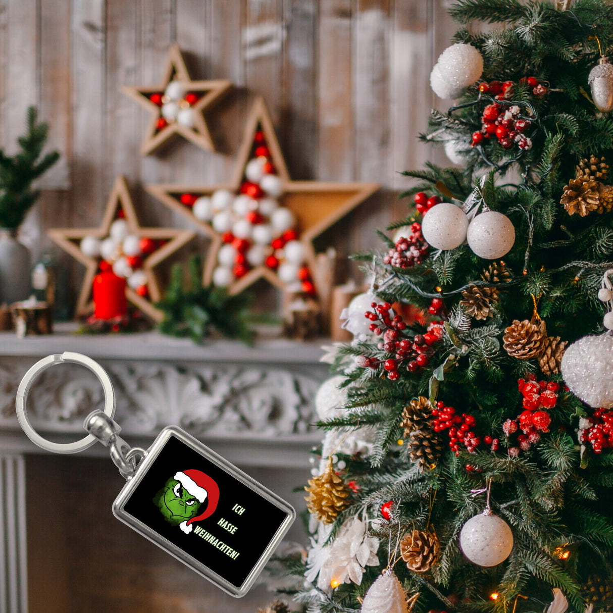 Ich hasse Weihnachten Schlüsselanhänger mit Spruch