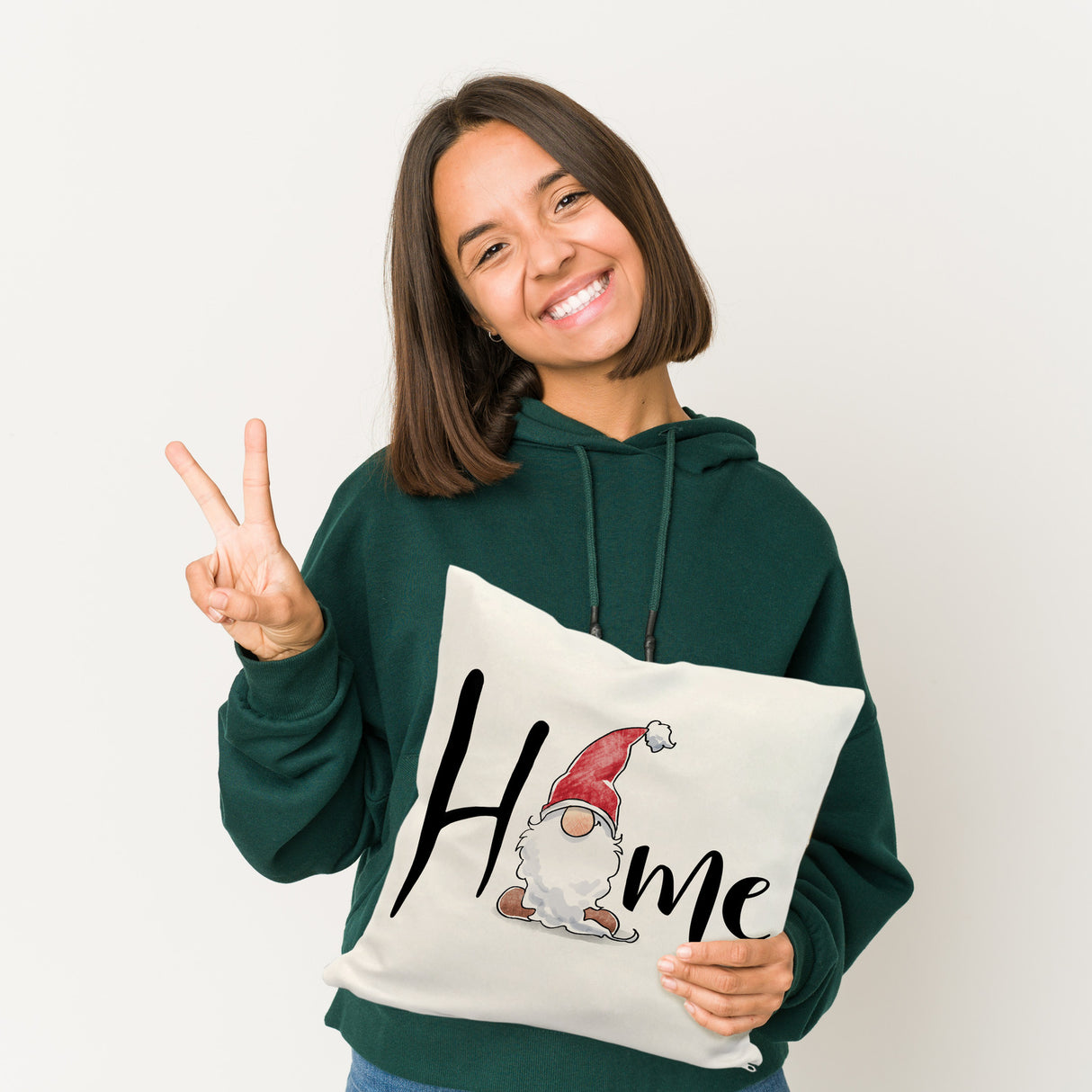 Home Kissen mit bärtigem Wichtel