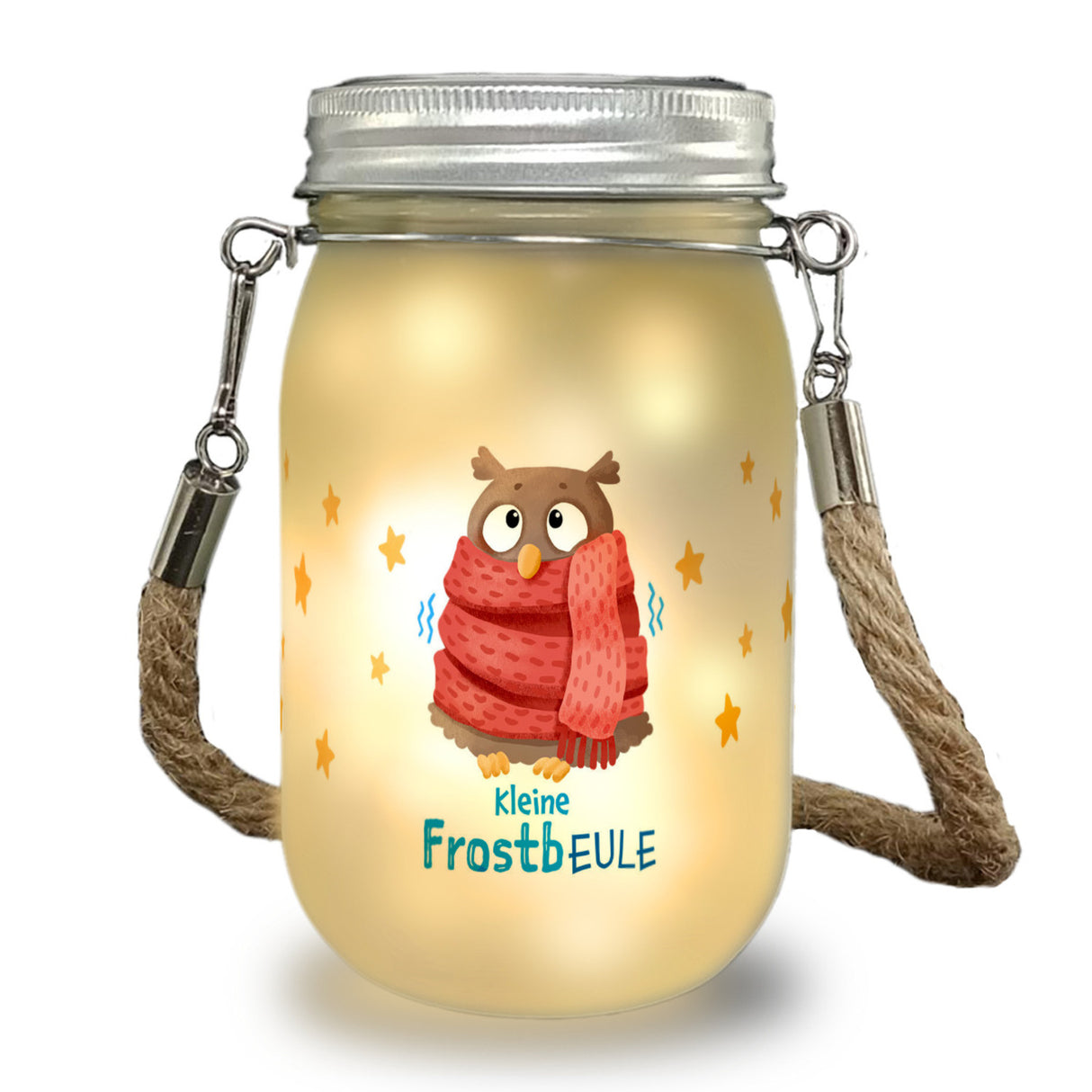 Kleine Frostbeule Solarlicht mit niedlicher Eule