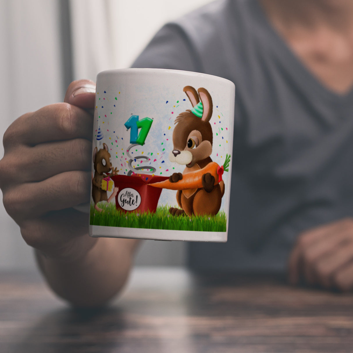 Waldtiere Überraschungsparty zum 18. Geburtstag Kaffeebecher