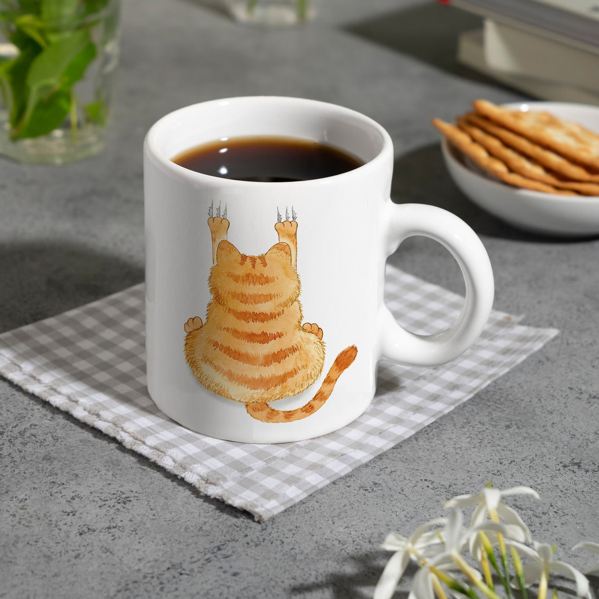 Aggressiver Kater Kaffeebecher