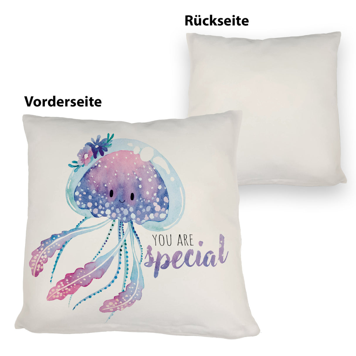 Qualle Kissen mit Spruch You are special