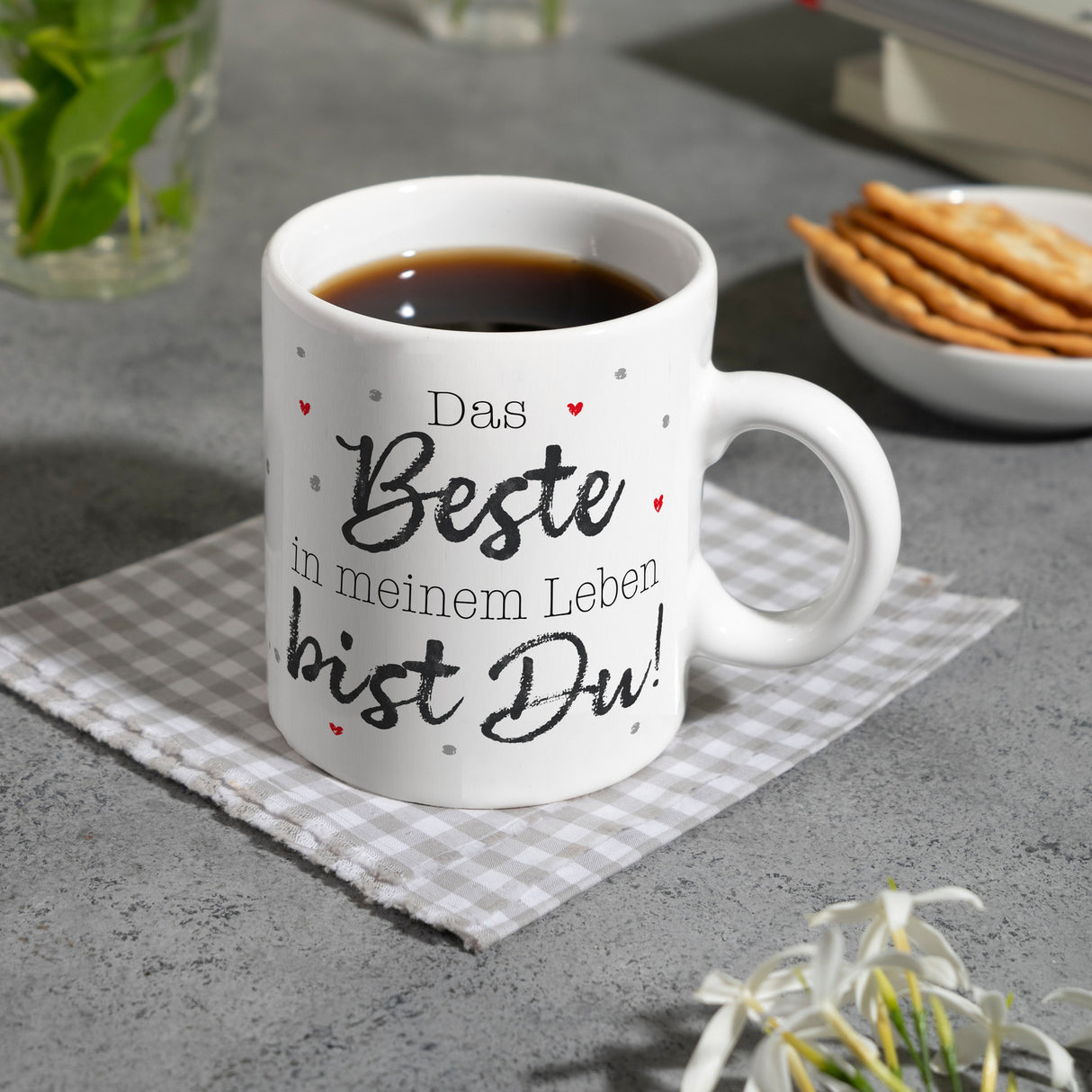 Das Beste in meinem Leben bist Du! Kaffeebecher