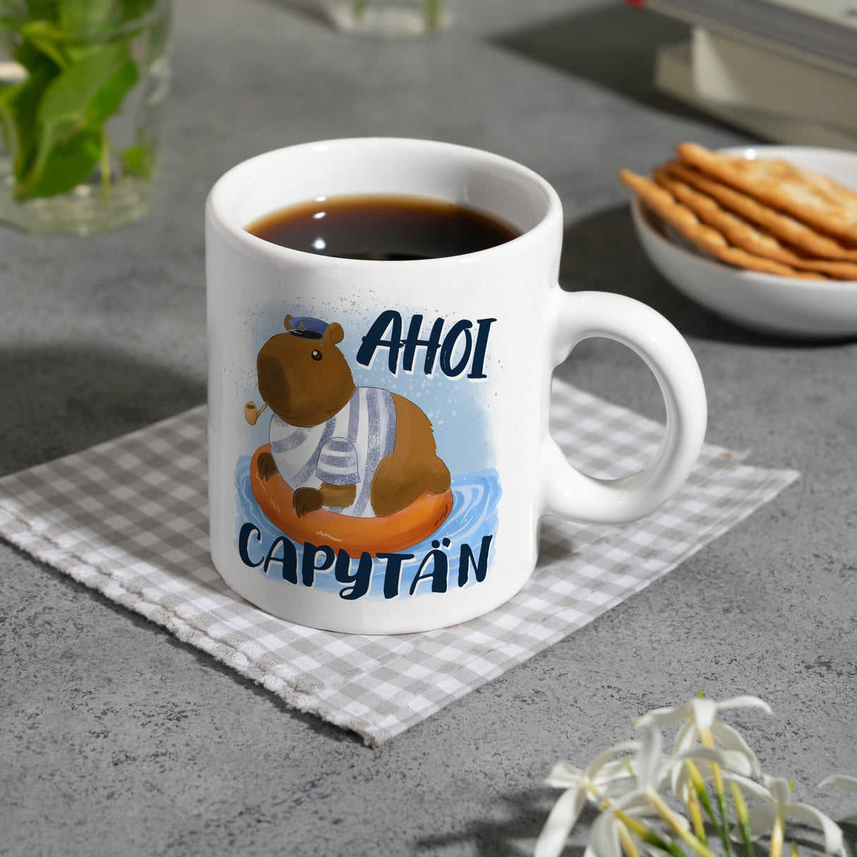 Ahoi Capytän Capybara Kaffeebecher