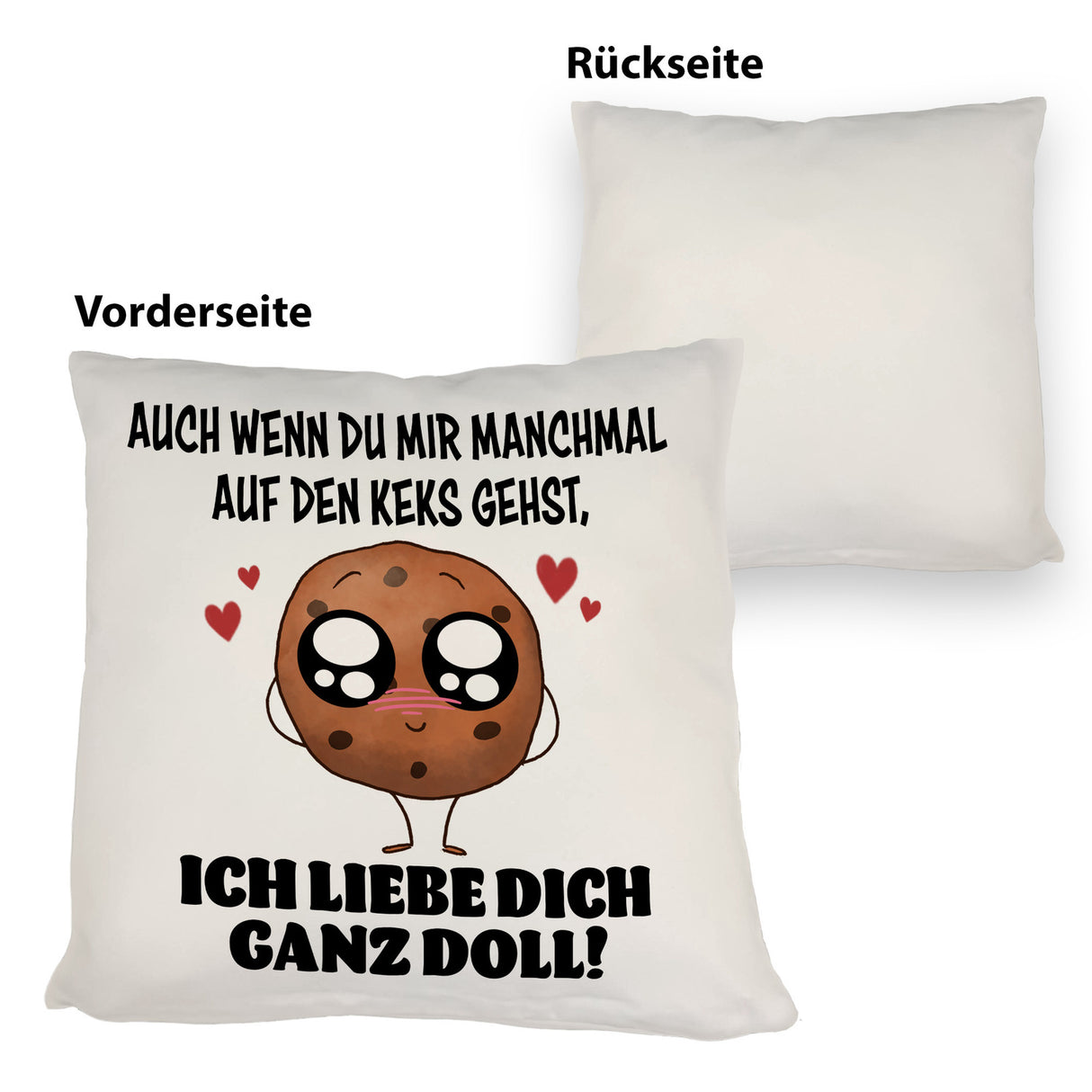 Ich liebe dich ganz doll Cookie Keks Kissen