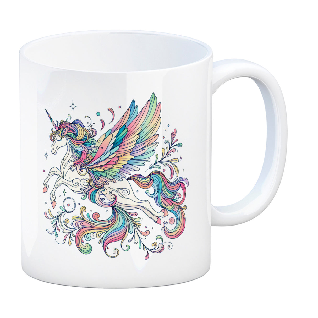 Einhorn in pastellfarben Kaffeebecher