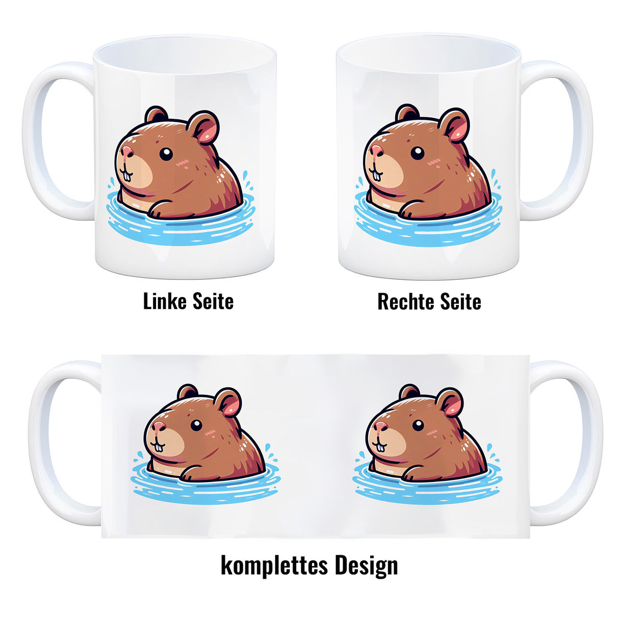 Capybara Comic Kaffeebecher