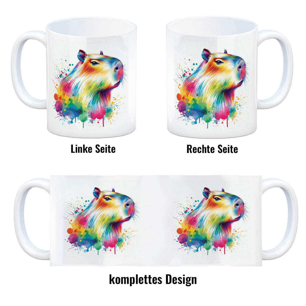 Capybara Aquarell Kaffeebecher