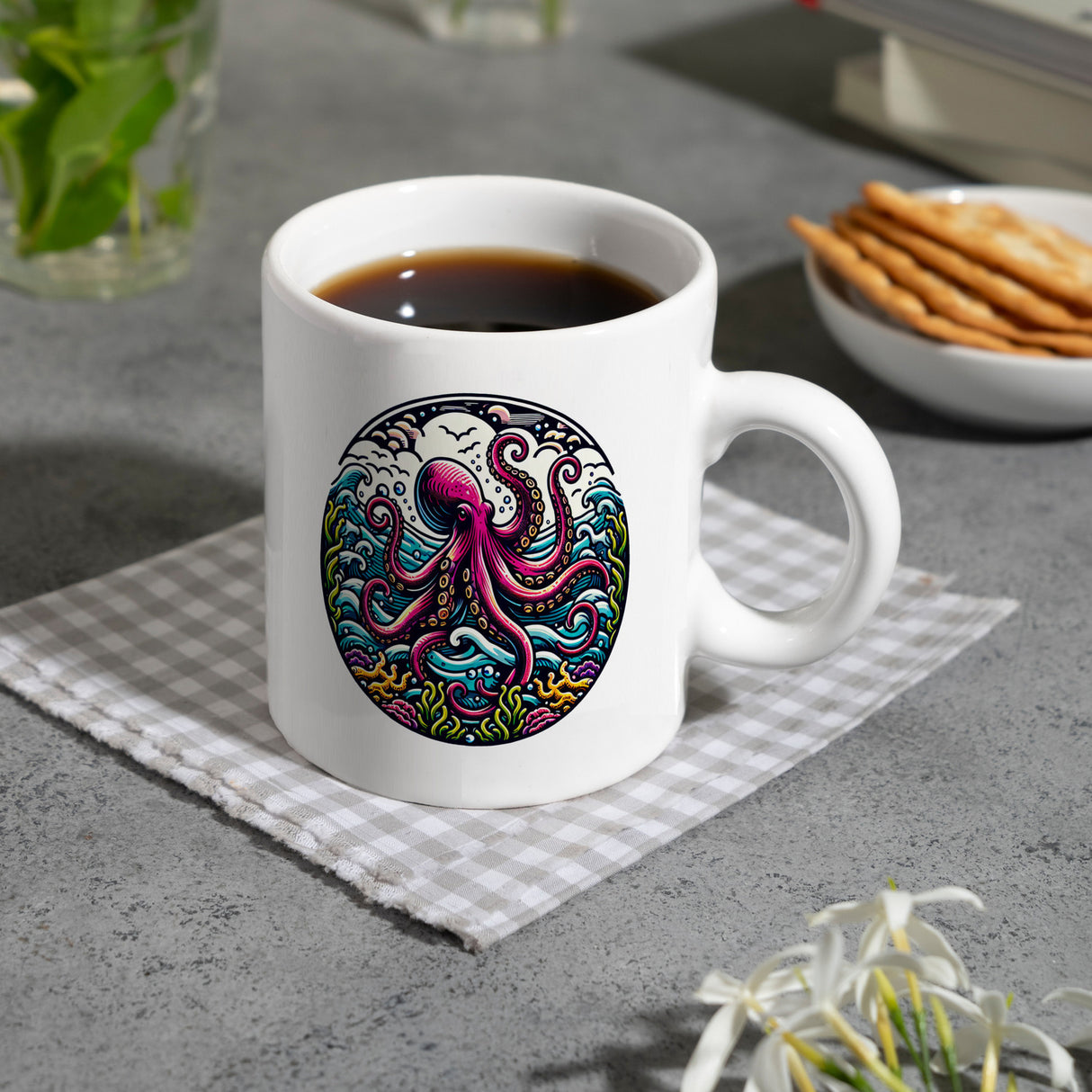 Oktopus Kaffeebecher