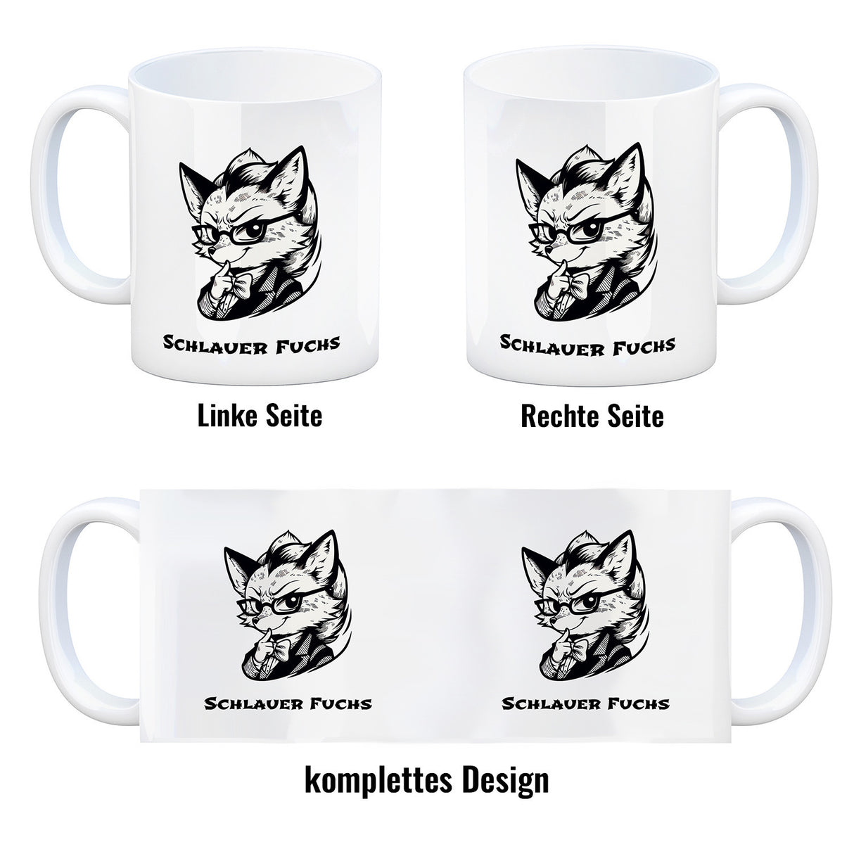 Schlauer Fuchs Manga Kaffeebecher