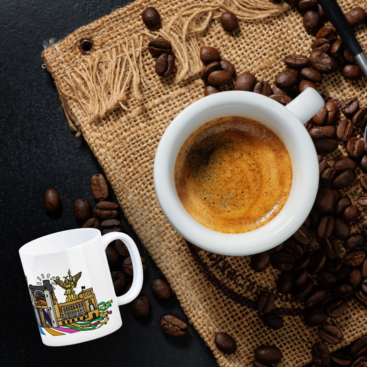 Berlin Wimmelgrafik Kaffeebecher