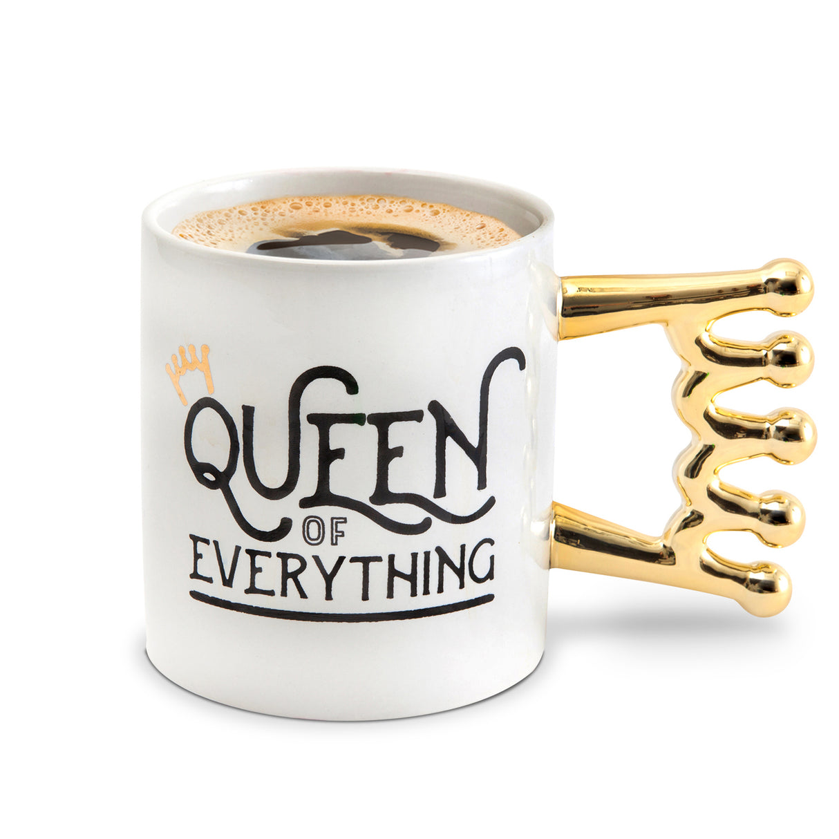 Queen of Everything Kaffeebecher mit Krone als Griff