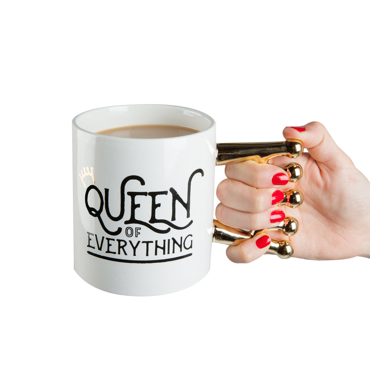 Queen of Everything Kaffeebecher mit Krone als Griff