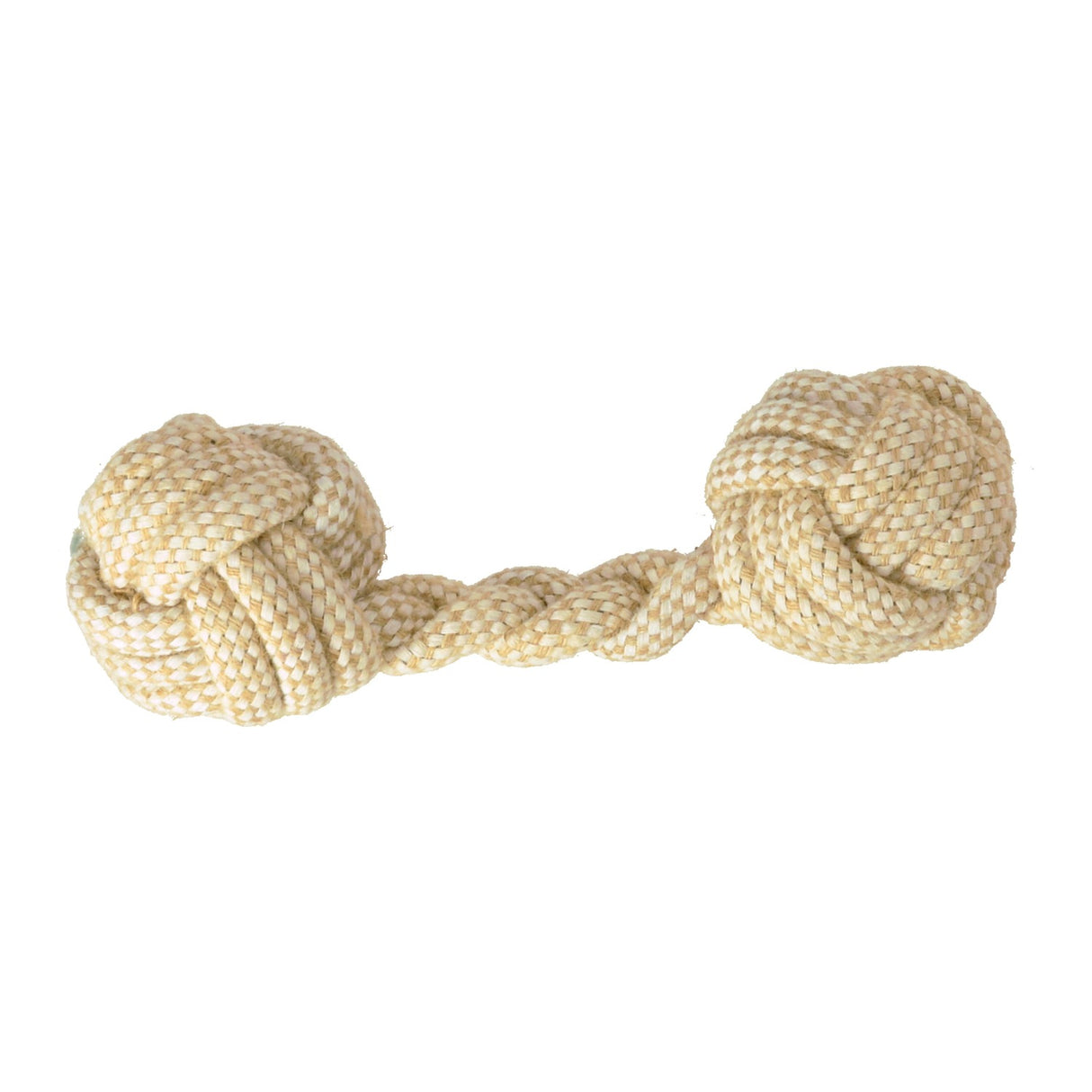 Hunde-Hantel Hundespielzeug in beige