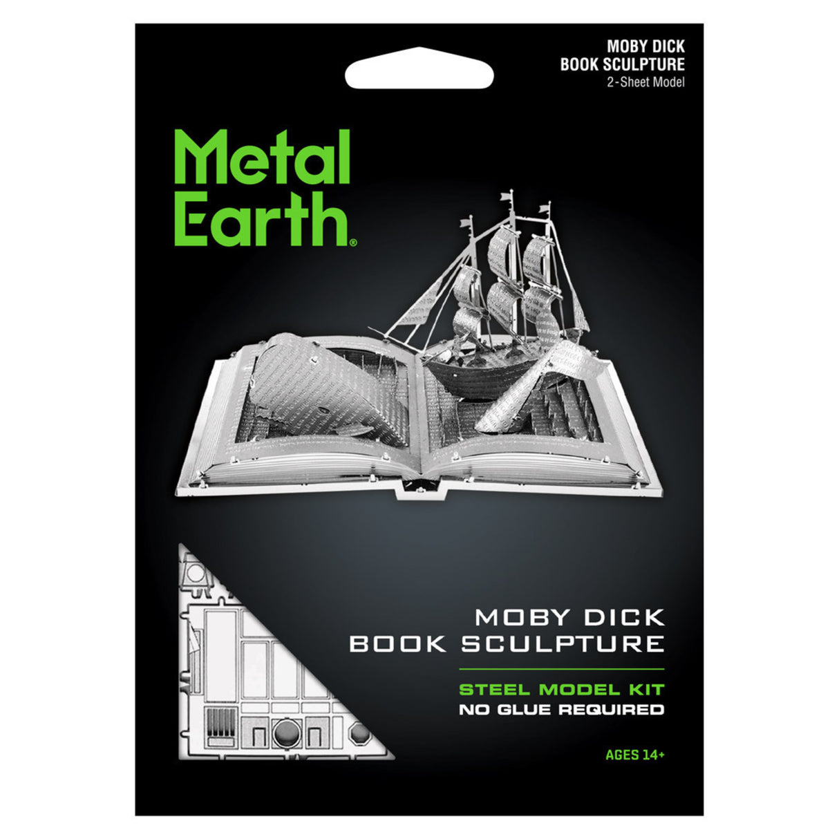 Moby Dick Skulptur 3D Modellbausatz aus Metall