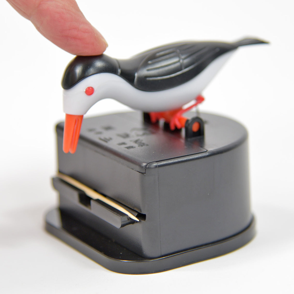 Vogel Zahnstocherspender in schwarz-weiß