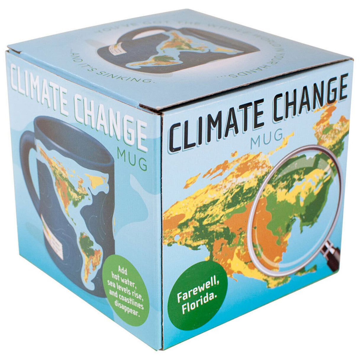 Klimawandel Kaffeebecher mit Wärmeeffekt