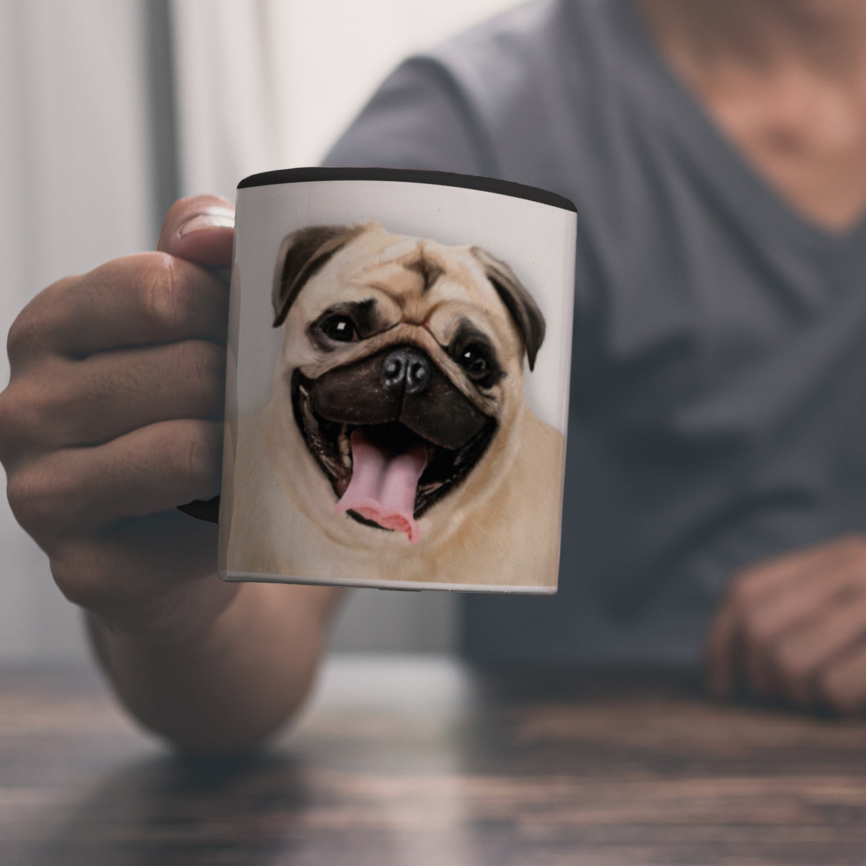 Mops Kaffeebecher