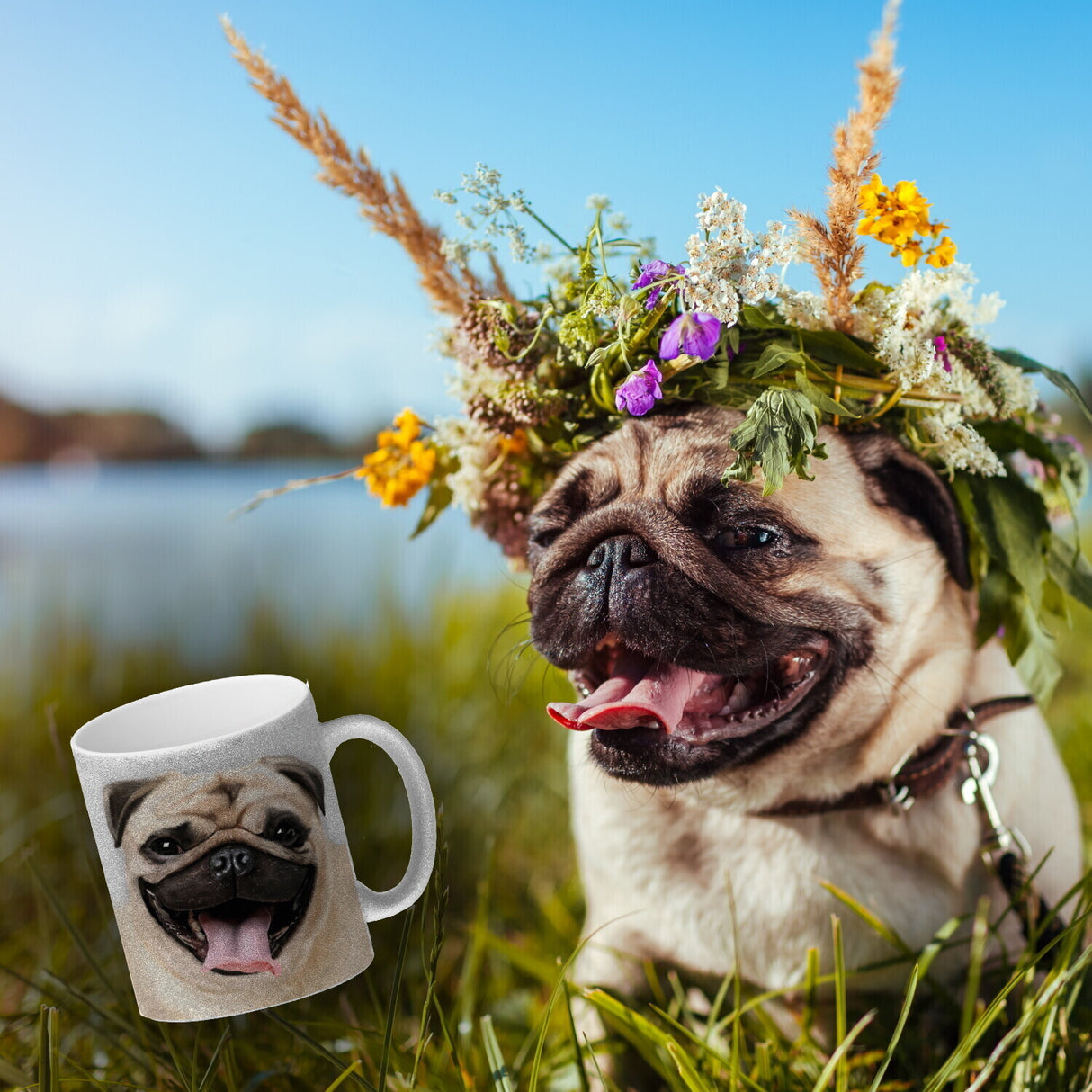 Mops Kaffeebecher