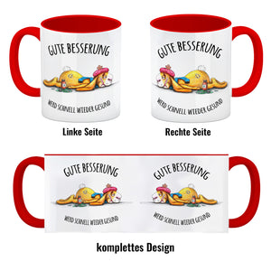 Gute Besserung, wird schnell wieder gesund Hase Kaffeebecher