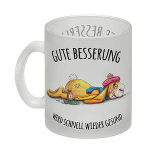 Gute Besserung, wird schnell wieder gesund Hase Kaffeebecher