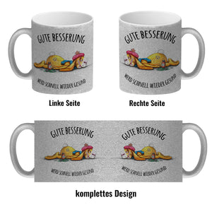 Gute Besserung, wird schnell wieder gesund Hase Kaffeebecher