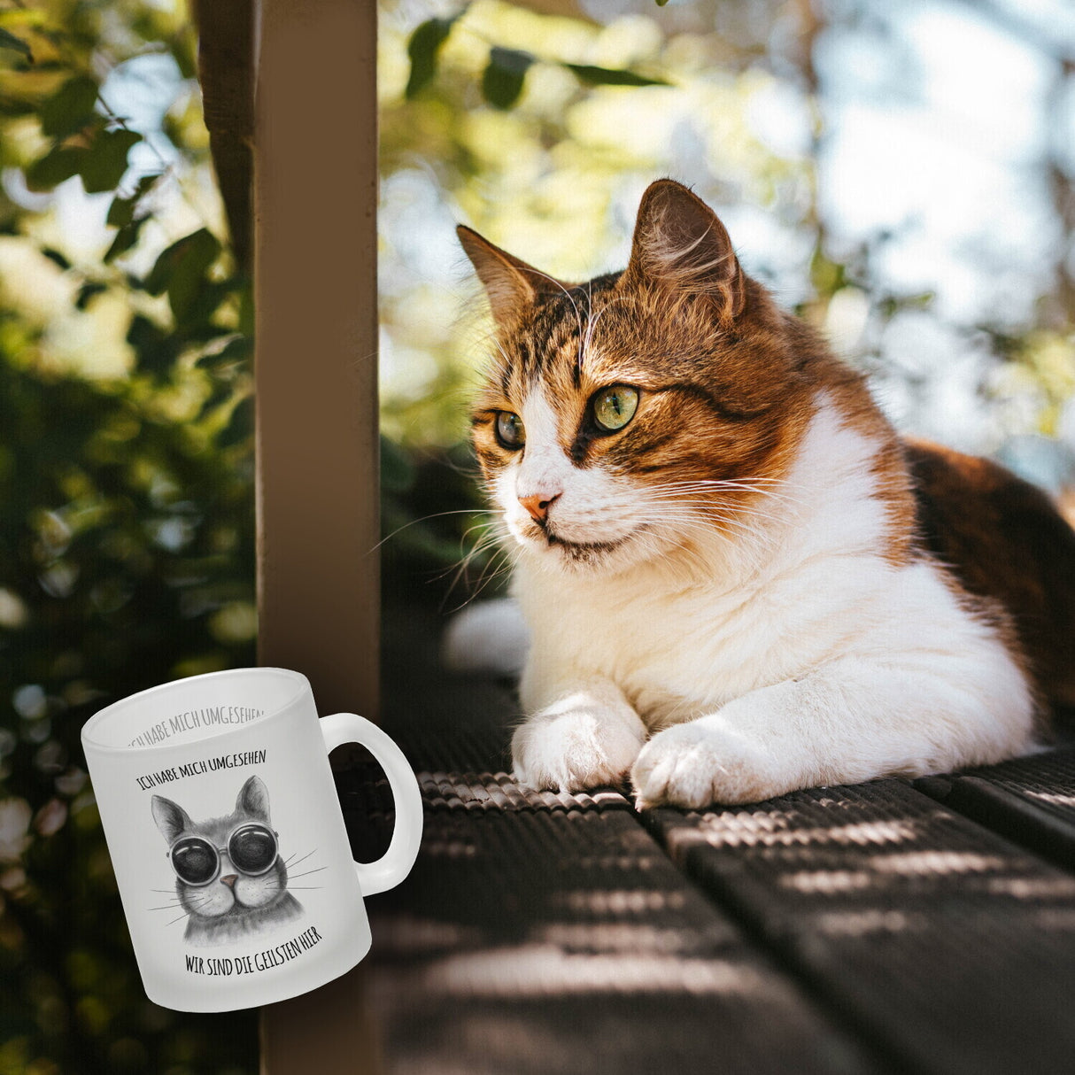 Wir sind die geilsten hier Katze Kaffeebecher