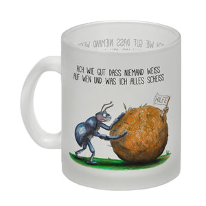 Ach wie gut, dass niemand weiß, auf wen und was ich alles scheiß Kaffeebecher