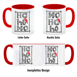Ho Ho Ho Kaffeebecher mit Weihnachtsmotiv