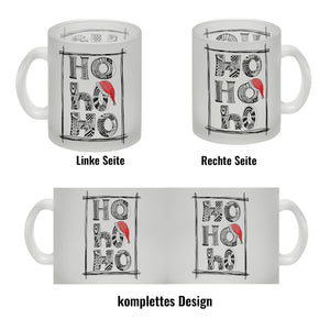 Ho Ho Ho Kaffeebecher mit Weihnachtsmotiv