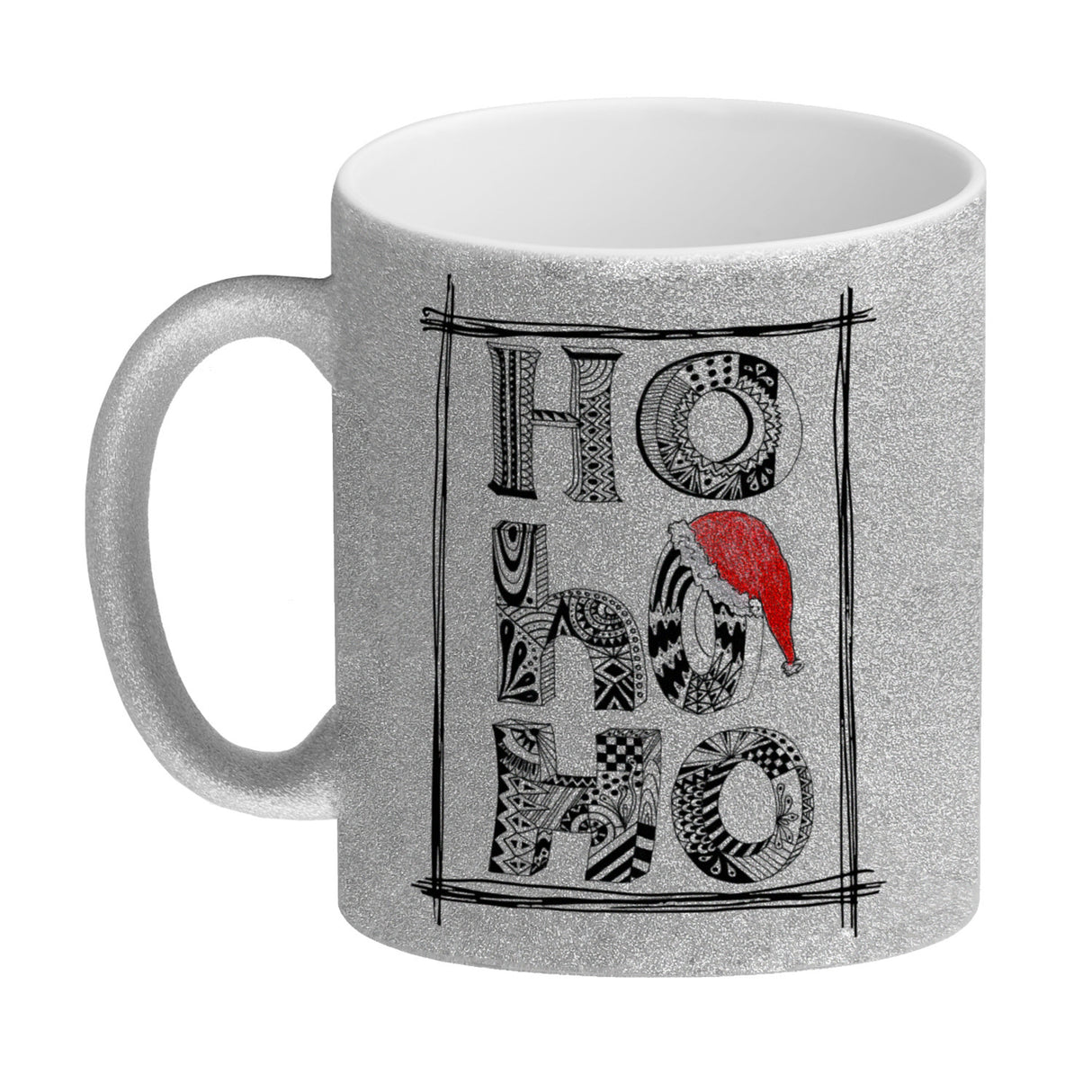 Ho Ho Ho Kaffeebecher mit Weihnachtsmotiv