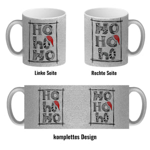 Ho Ho Ho Kaffeebecher mit Weihnachtsmotiv