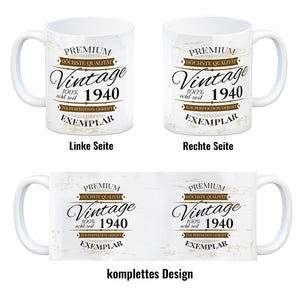Vintage Tasse 100% echt seit 1940 - Premium Exemplar - Zur Perfektion gereift -