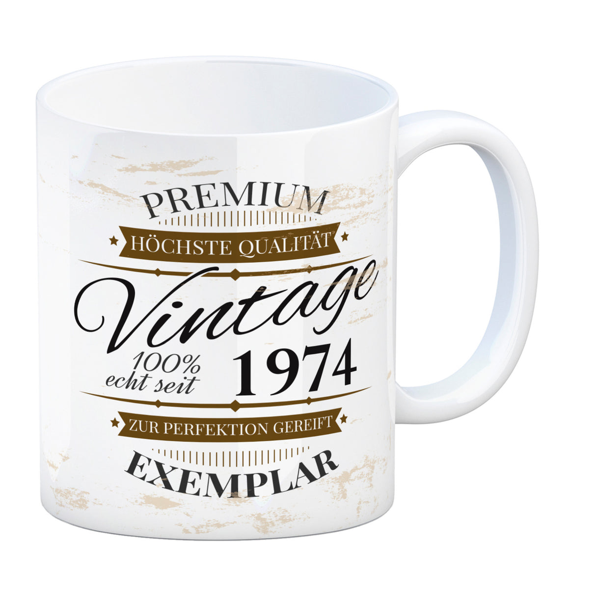 Vintage Tasse 100% echt seit 1974 - Premium Exemplar - Zur Perfektion gereift -