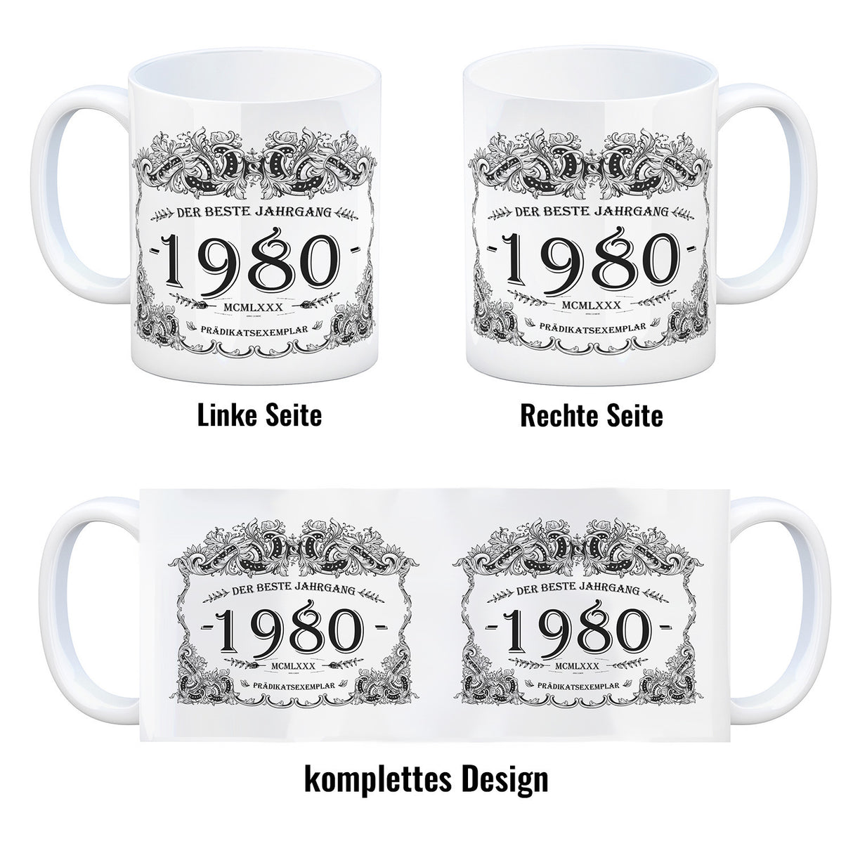 1980 der beste Jahrgang Kaffeebecher