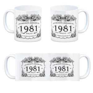 1981 der beste Jahrgang Kaffeebecher