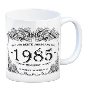 1985 der beste Jahrgang Kaffeebecher