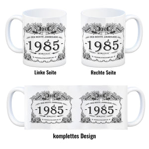 1985 der beste Jahrgang Kaffeebecher