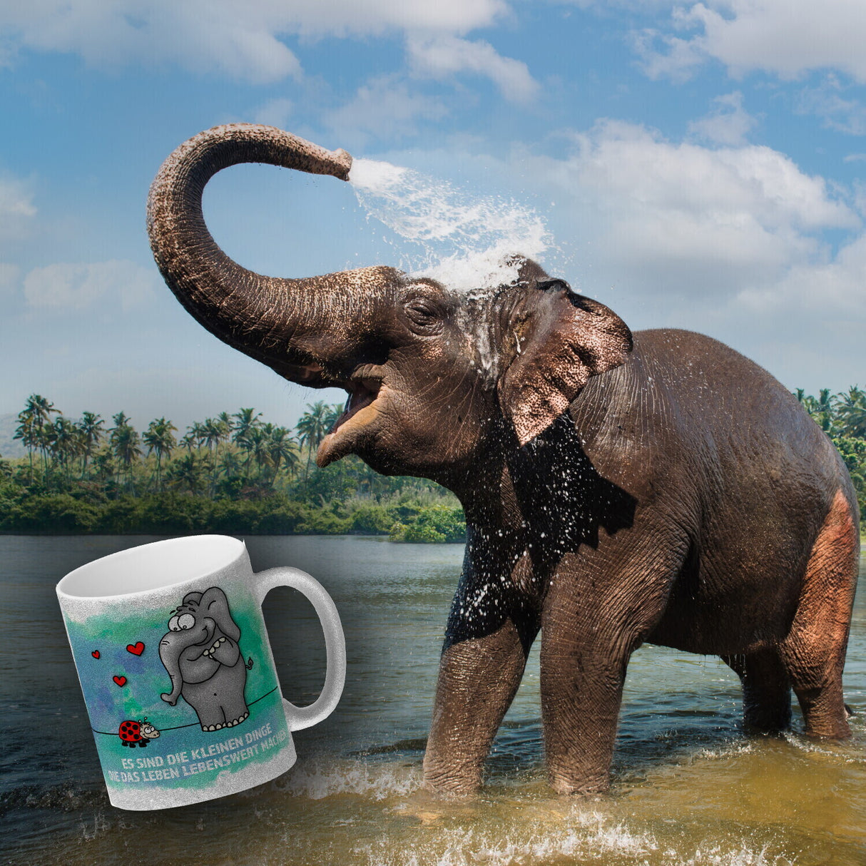 Es sind die kleine Dinge die das Leben lebenswert machen Kaffeebecher