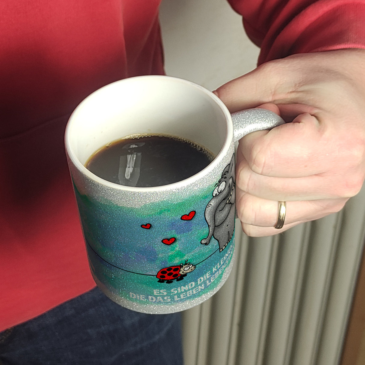 Es sind die kleine Dinge die das Leben lebenswert machen Kaffeebecher