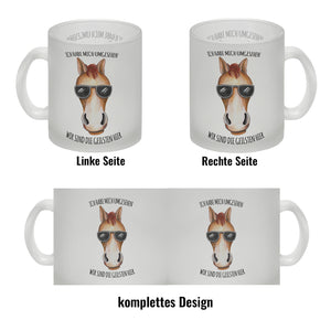 Ich habe mich umgesehen, wir sind die Geilsten hier Kaffeebecher mit Pferd