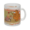 Kaffeebecher mit Fuchs und Schnecke Motiv und Spruch: Liebe kennt keine Unterschiede