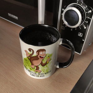 Mein Arbeitstag in drei Worten: Planet der Affen Kaffeebecher