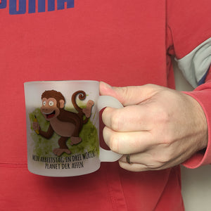 Mein Arbeitstag in drei Worten: Planet der Affen Kaffeebecher